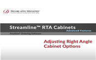 Streamline® RTA Cabinets - Adjusting Right Angle Cabinet Options
